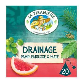 LA TISANIÈRE Infusion Drainage pamplemousse - x20 20x1,5g