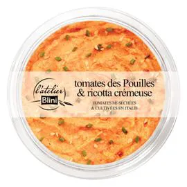 L'ATELIER BLINI Tomates des pouilles et ricotta crémeuse 140g