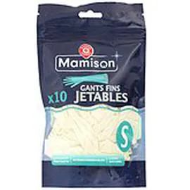 MARQUE REPÈRE, MAMISON Gants jetables latex T6 x10 x10