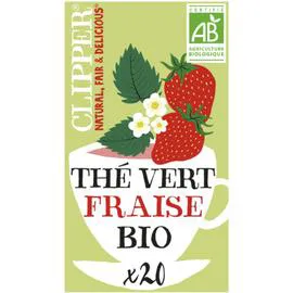 CLIPPER Thé vert fraise bio 35g