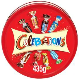 MARS, CELEBRATIONS Boîte métal assortiment de confiseries au chocolat Edition limitée 435g