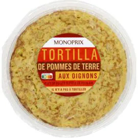 MONOPRIX Tortilla de pommes de terre aux oignons 500g