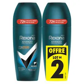 REXONA MEN Déodorant bille invisible ice 72h 100ml