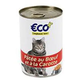 ECO+ Patée pour chat boeuf et à la carotte 410g