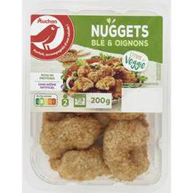 AUCHAN Veggie bouchées blé et oignons 200g