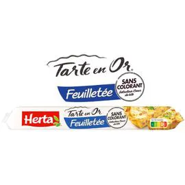 HERTA Pâte à tarte feuilletée Tarte en Or 230g
