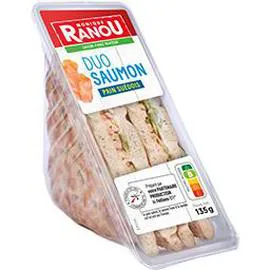 MONIQUE RANOU Sandwich duo saumon pain Suédois 135g