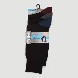 DIM Lot De 3 Paires De Chaussettes Marine T43/46 l'unité