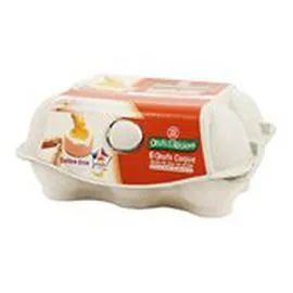 MARQUE REPÈRE, OEUFS DE NOS RÉGIONS Oeufs frais Elevées au Sol - Gros x6