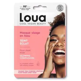 LAURENCE DUMONT, LOUA Masque teint éclat Visage en tissu x1 l'unité