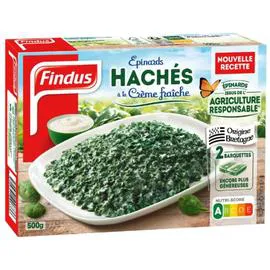 FINDUS Légumes cuisinés épinards hachés crème 500g