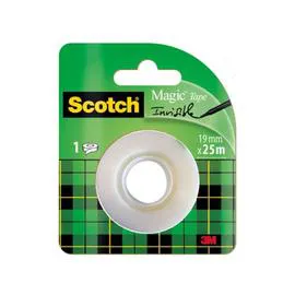 3M, SCOTCH Ruban adhésif Magic Recharge - 25mx19mm l'unité