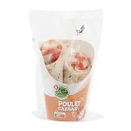 MARQUE REPÈRE, CÔTÉ SNACK Wrap Poulet Caesar 190g