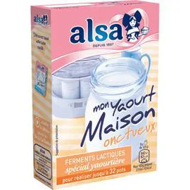 ALSA Ferments lactiques onctueux spécial yaourtière 4x2g