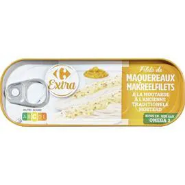 CARREFOUR EXTRA Filets de maquereaux moutarde à l'ancienne 169g
