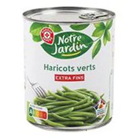 MARQUE REPÈRE, NOTRE JARDIN Haricots verts Extra fins 440g