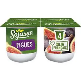 SOJASUN Yaourt Morceaux de figues 4x100g