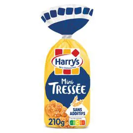 HARRYS Brioches mini tressée nature au sucre perle 210g