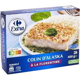 CARREFOUR EXTRA Colin d'Alaska à la florentine 400g
