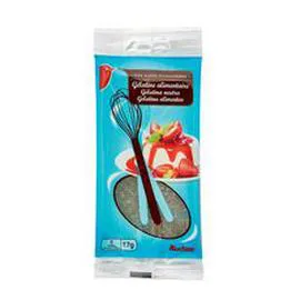 AUCHAN Gélatine alimentaire en feuilles 17g