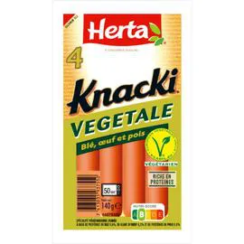 HERTA, KNACKI Saucisses végétales 140g