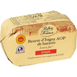 REFLETS DE FRANCE Beurre Doux de Baratte AOP d'Isigny 250g
