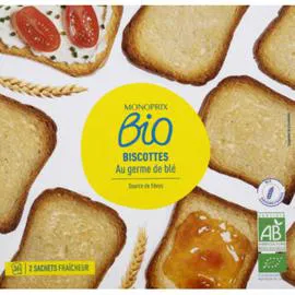 MONOPRIX BIO Biscottes au germe de blé bio 300g