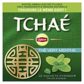 LIPTON Thé vert Tchae menthe x20 40g