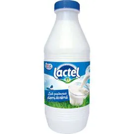 LACTEL Lait pasteurisé demi-écrémé bouteille 1l
