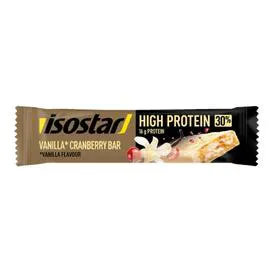 ISOSTAR Barres Protéinée à la Vanille et Cranberry 55g