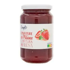 CARREFOUR SIMPL Confiture de fraises 450g