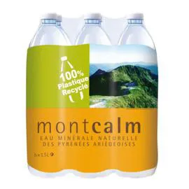MONTCALM Pack Eau Minérale Naturelle 6x1,5l