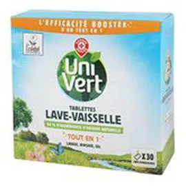  Tablette lave-vaisselle Univert Tout en 1 x30 480g