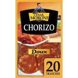 CÉSAR MORONI Chorizo doux en tranches 100g