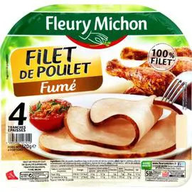 FLEURY MICHON Filet de poulet fumé 120g