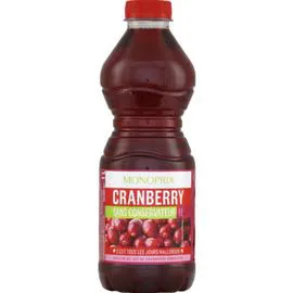 MONOPRIX Jus de cranberry sans conversateur 1l