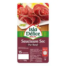 ISLA DÉLICE Saucisson sec halal 120g