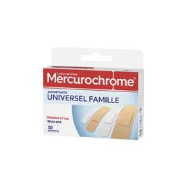 MERCUROCHROME Mercurochrome Pensements Universel Famille x50