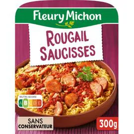 FLEURY MICHON Plat cuisiné rougail saucisse et riz créole 300g
