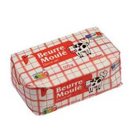 AUCHAN Beurre moulé demi-sel 500g