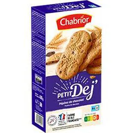 CHABRIOR Biscuits Petit Dej' pépites de chocolat 400g