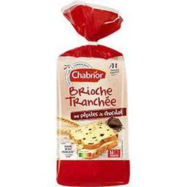 CHABRIOR Brioche tranchée aux pépites de chocolat 500g