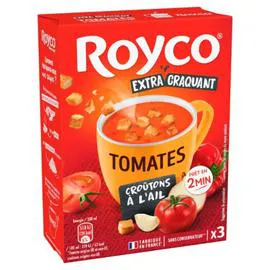 ROYCO Soupe déshydratée tomates et croutons à l'ail 3x25,9g
