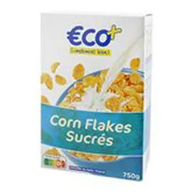 ECO+ Céréales Corn Flakes sucrés 750g
