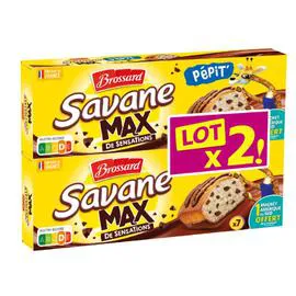BROSSARD Gâteau max pépites 2x210g