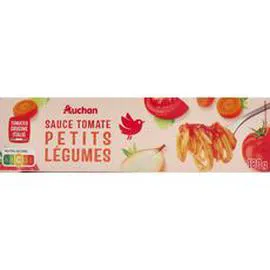 AUCHAN Sauce tomate aux petits légumes en tube 180g