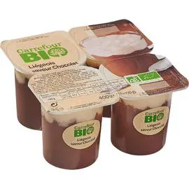 CARREFOUR BIO Liégeois chocolat Bio 4x100g