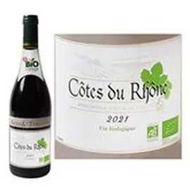 MARQUE REPÈRE, RIVES & TERRASSES AOC Côtes du Rhône rouge BIO 75cl