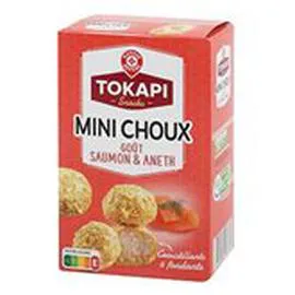 MARQUE REPÈRE, TOKAPI Mini choux Saumon/aneth 60g