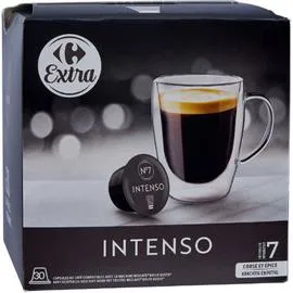 CARREFOUR EXTRA Café capsules intenso 30x6,5g